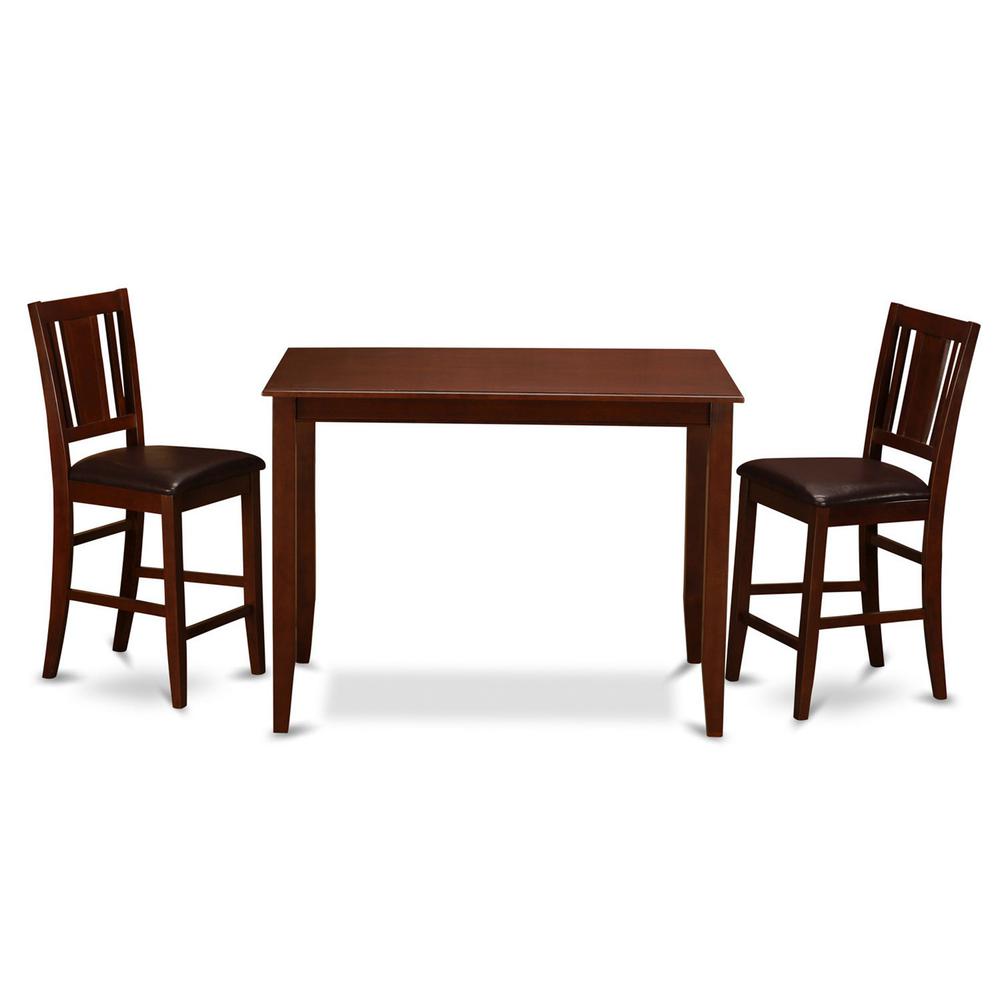 3  Pc  Counter  height  Table  set-counter  height  Table  and  2  counter  height  Chairs.. Picture 1