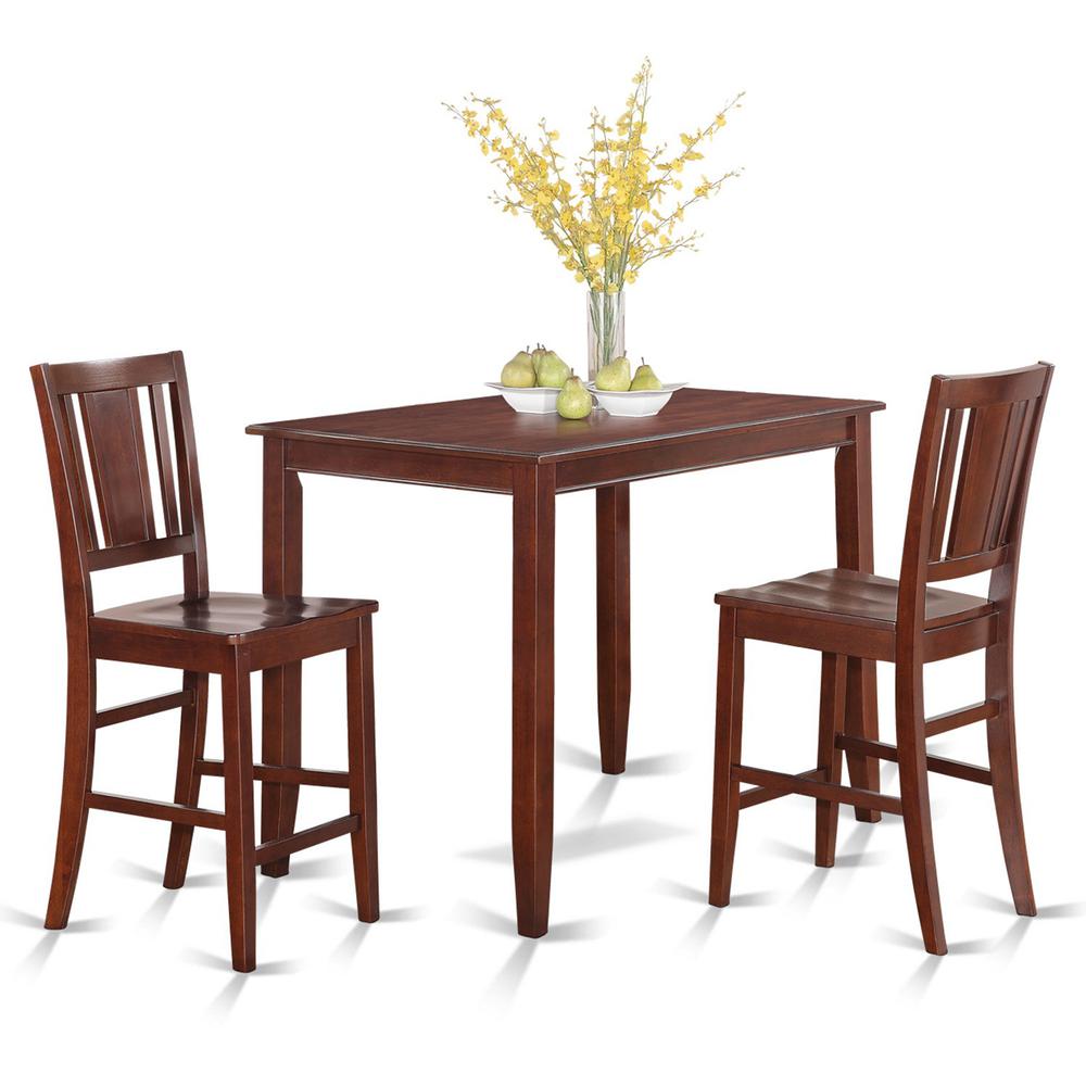 3  Pc  Counter  height  Table  set-counter  height  Table  and  2  counter  height  Chairs. Picture 1