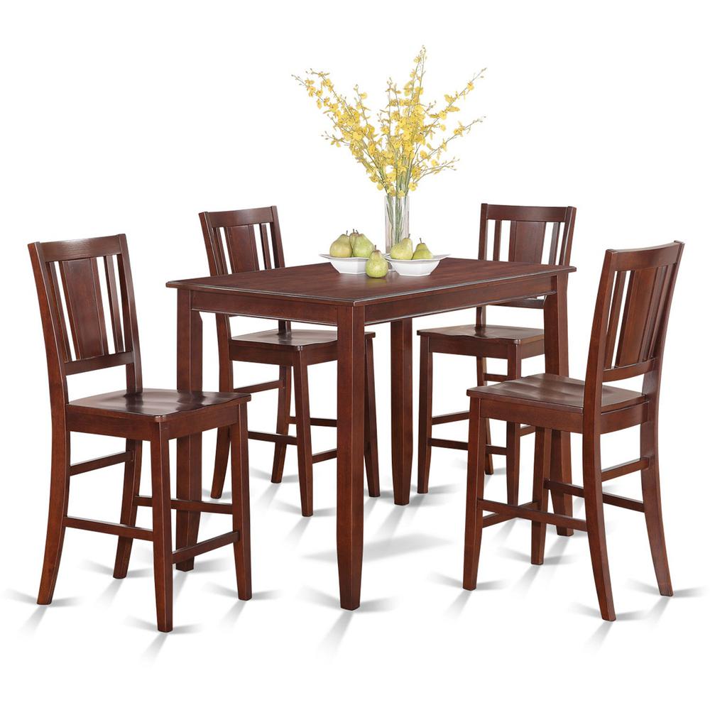 5  Pc  Counter  height  Table  set-high  top  Table  and  4  Kitchen  counter  Chairs. Picture 1