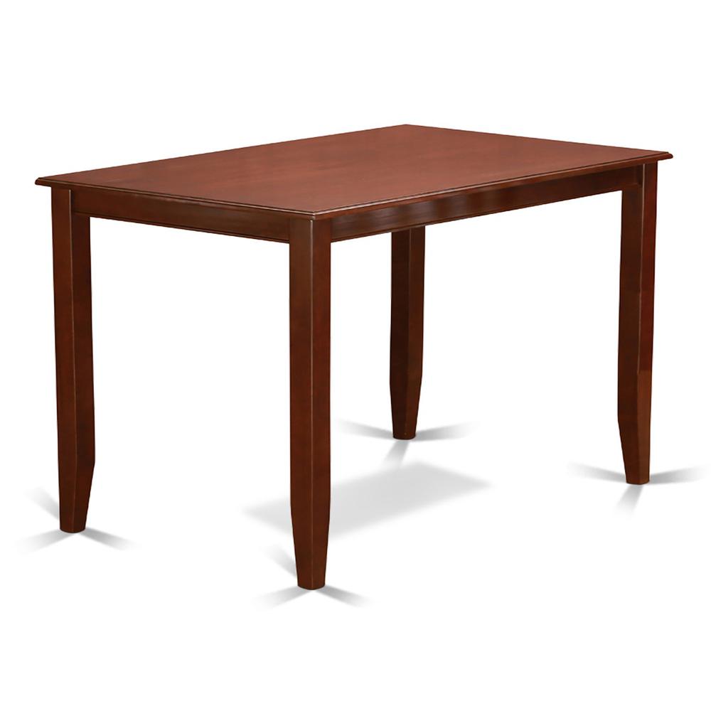 Buckland  Counter  Height  Rectangular  Table  30"x48"  in  Mahogany  Finish. Picture 1