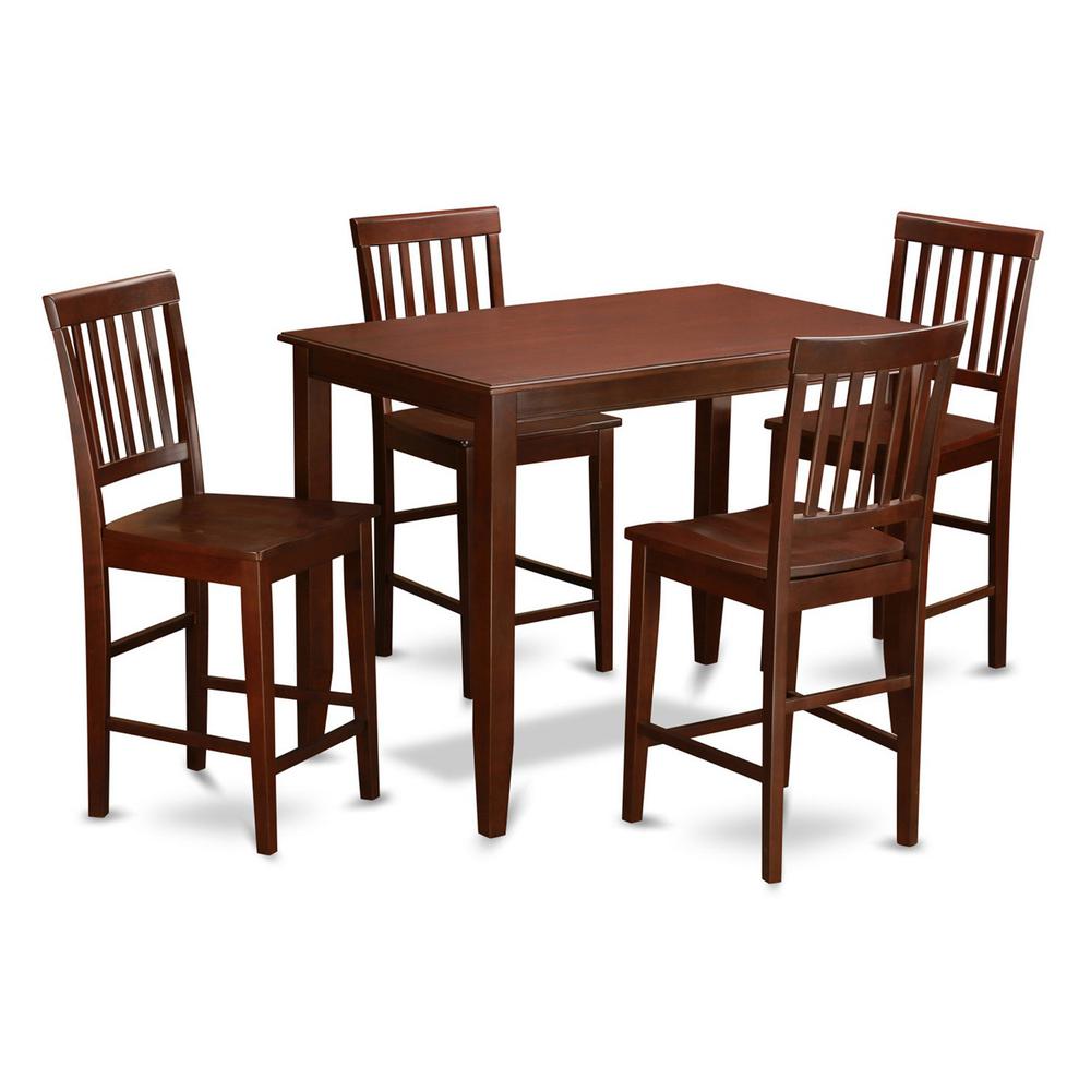 5  Pc  counter  height  Dining  set-high  Table  and  4  dinette  Chairs.. Picture 1