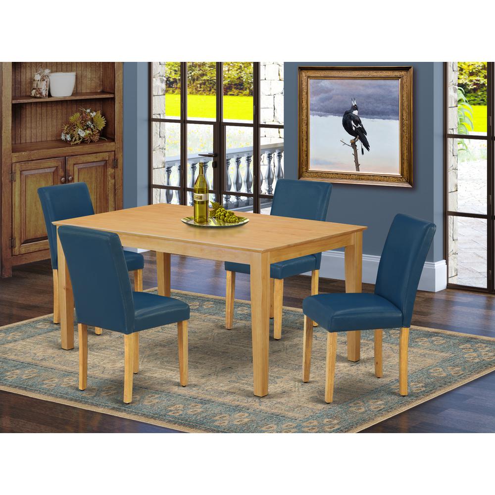 Dining Room Set Oak, CAAB5-OAK-55. Picture 2