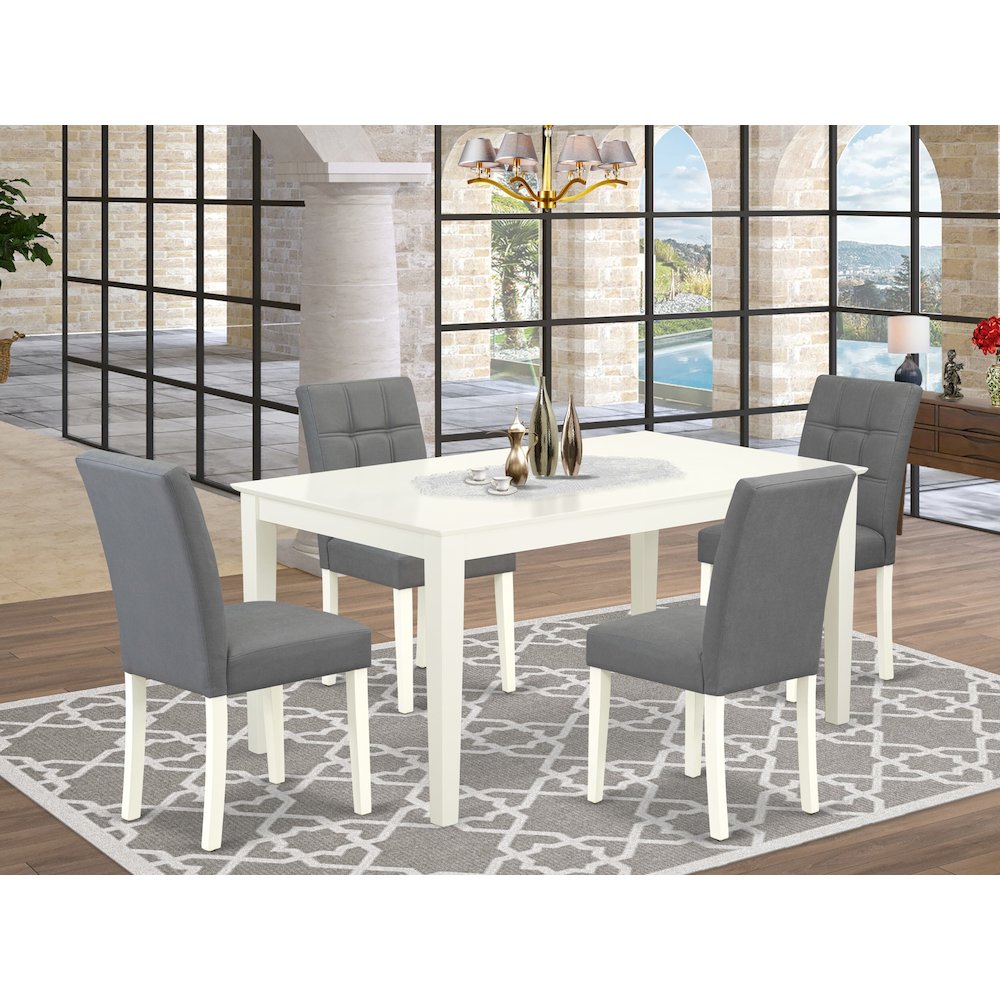 5 Piece Dining Table Set consists A Modern Table. Picture 2