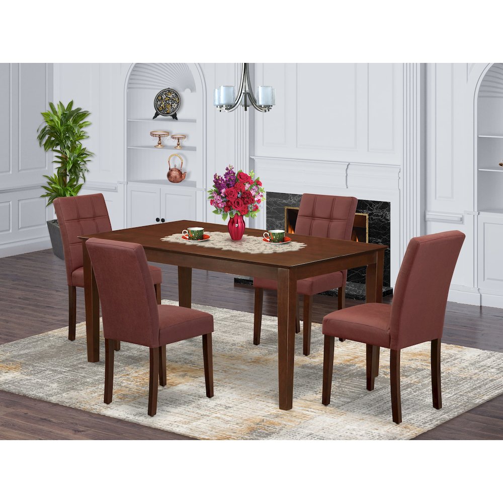 5 Piece Mid Century Dining Set contain A Dining Table. Picture 2