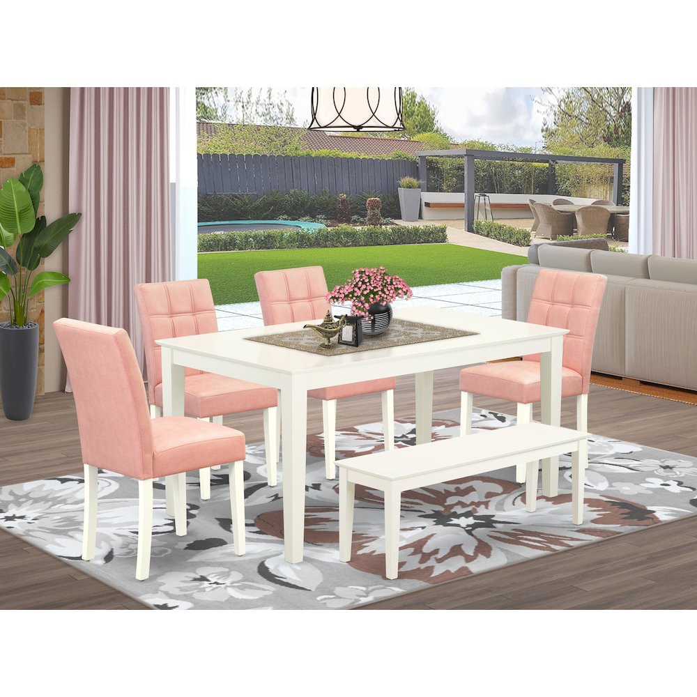 6 Piece contain A Mid-Century Table Set Kitchen Table. Picture 2