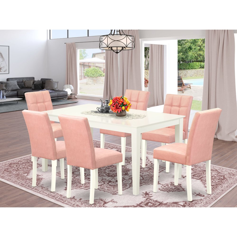 7 Piece Modern Dining Table Set. Picture 2