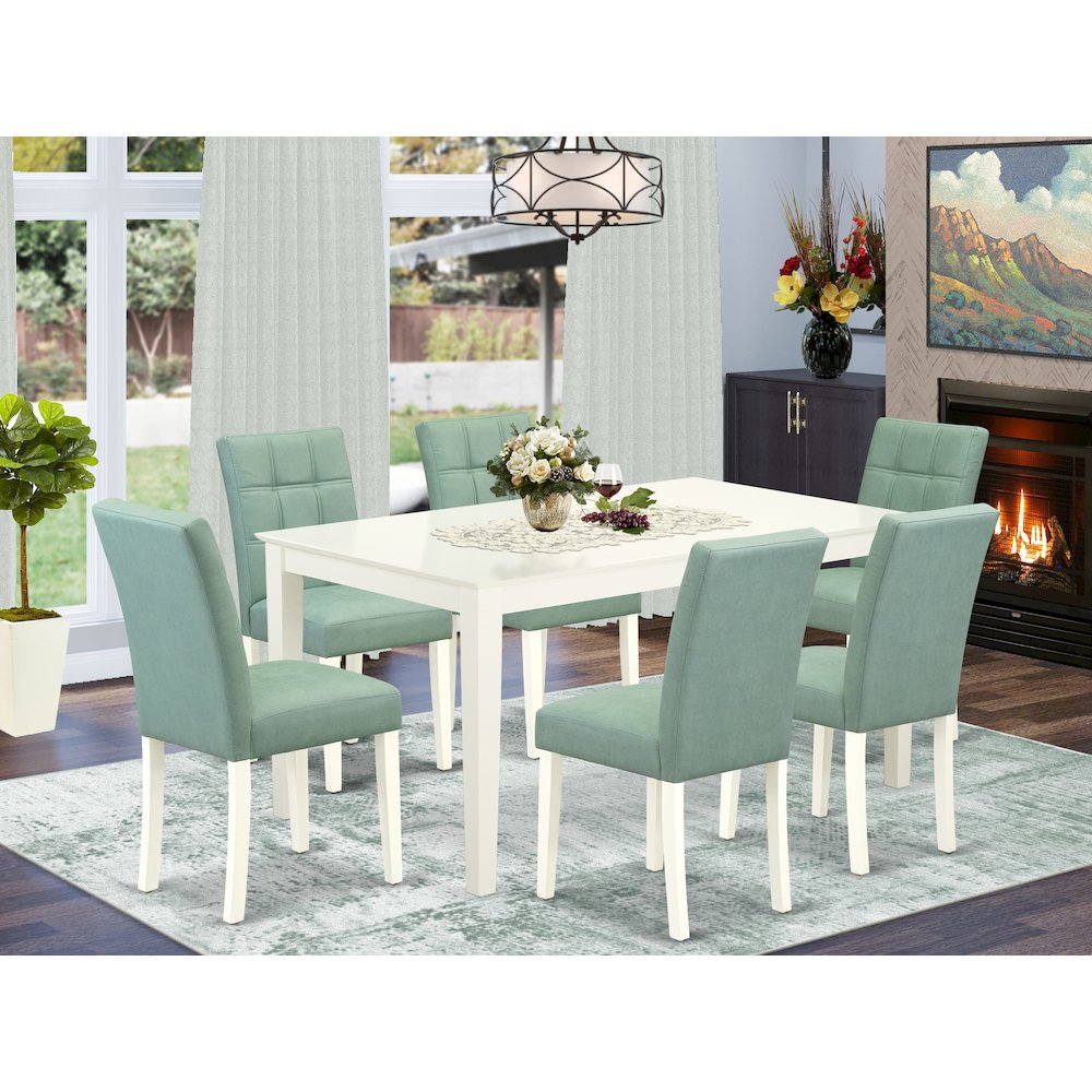 7 Piece Modern Dining Table Set. Picture 2
