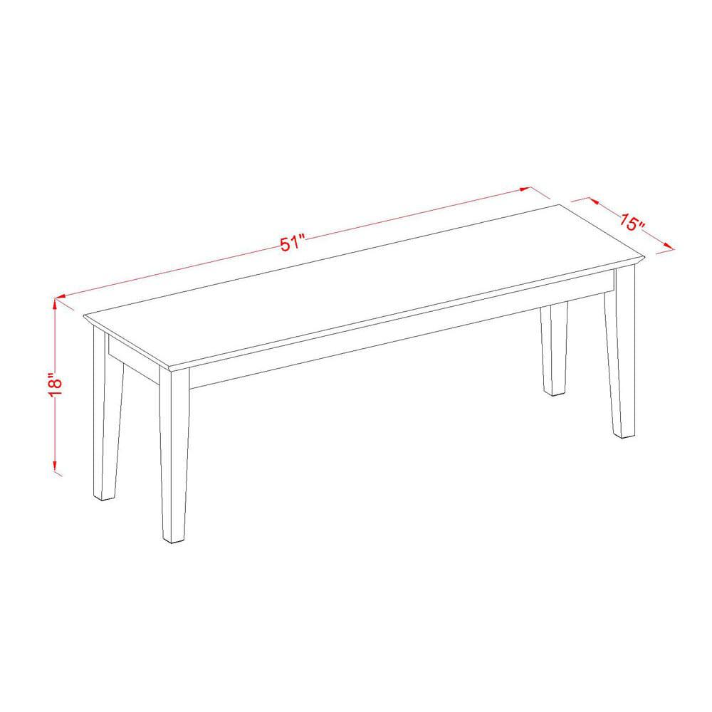 6  PC  Dining  set  with  bench-  Table  and  4  Dining  Chairs  and  Bench. Picture 6