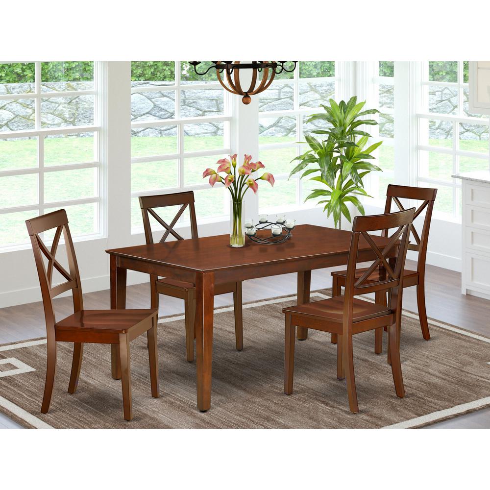 Dining Room Set Mahogany, CABO5-MAH-W. Picture 2