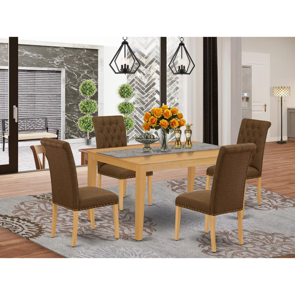 Dining Room Set Oak, CABR5-OAK-18. Picture 2