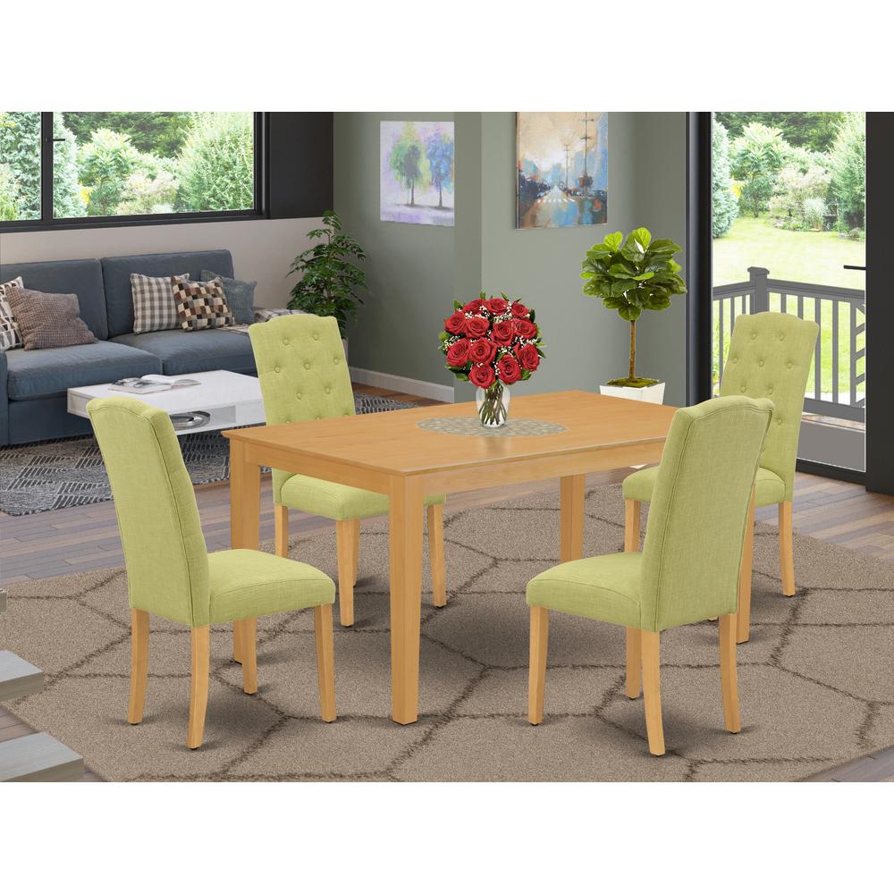 Dining Room Set Oak, CACE5-OAK-07. Picture 2