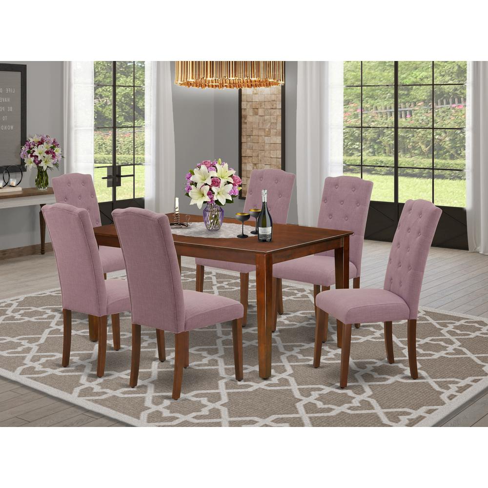 Dining Room Set Mahogany, CACE7-MAH-10. Picture 2