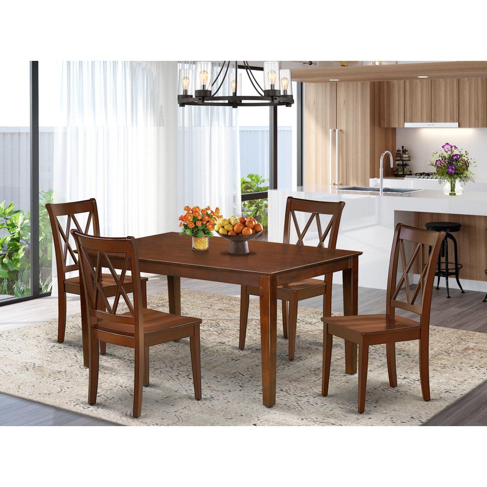 Dining Room Set Mahogany, CACL5-MAH-W. Picture 2