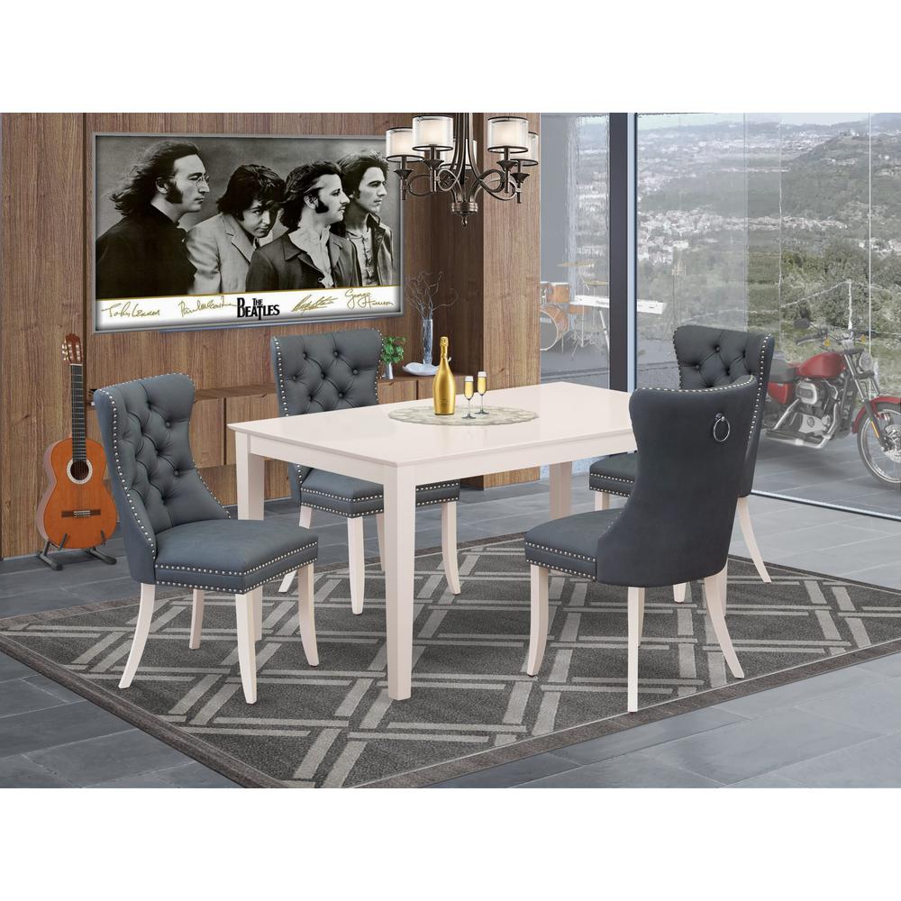 5 Piece Dinette Set Consists of a Rectangle Kitchen Table. Picture 7