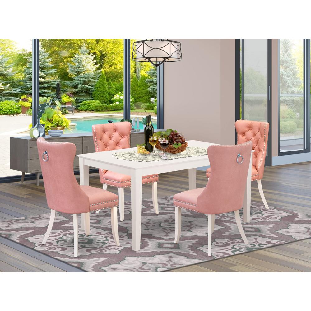 5 Piece Dining Table Set Consists of a Rectangle Kitchen Table. Picture 7