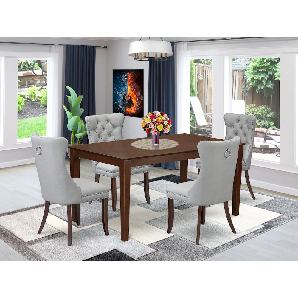 5 Piece Dining Room Table Set Consists of a Rectangle Kitchen Table. Picture 2
