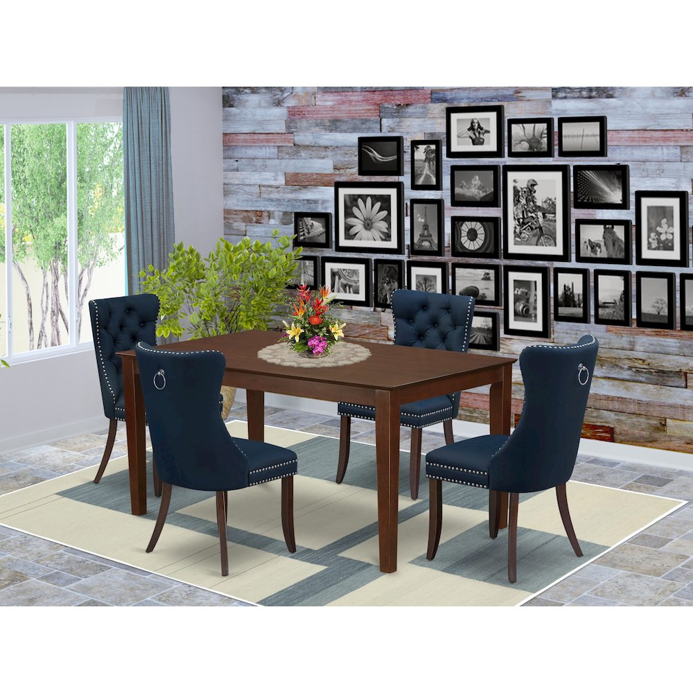 5 Piece Dining Room Table Set Consists of a Rectangle Kitchen Table. Picture 2