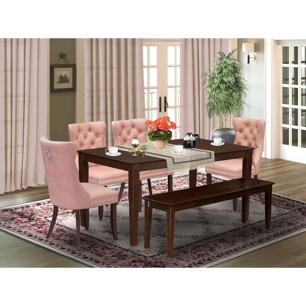 6 Piece Dining Room Set Consists of a Rectangle Kitchen Table. Picture 2