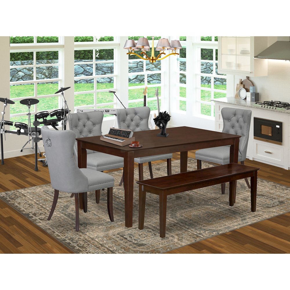 6 Piece Dining Set Consists of a Rectangle Kitchen Table. Picture 2