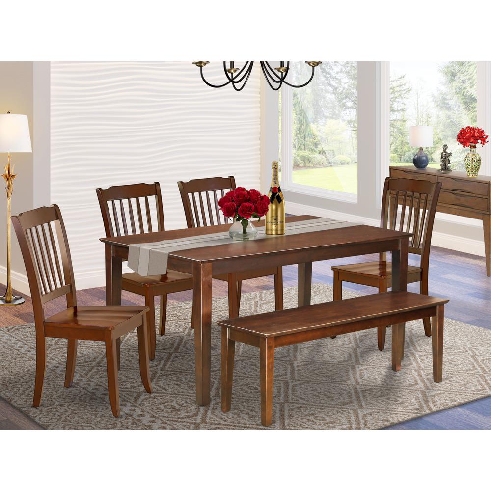 Dining Room Set Mahogany, CADA6-MAH-W. Picture 2