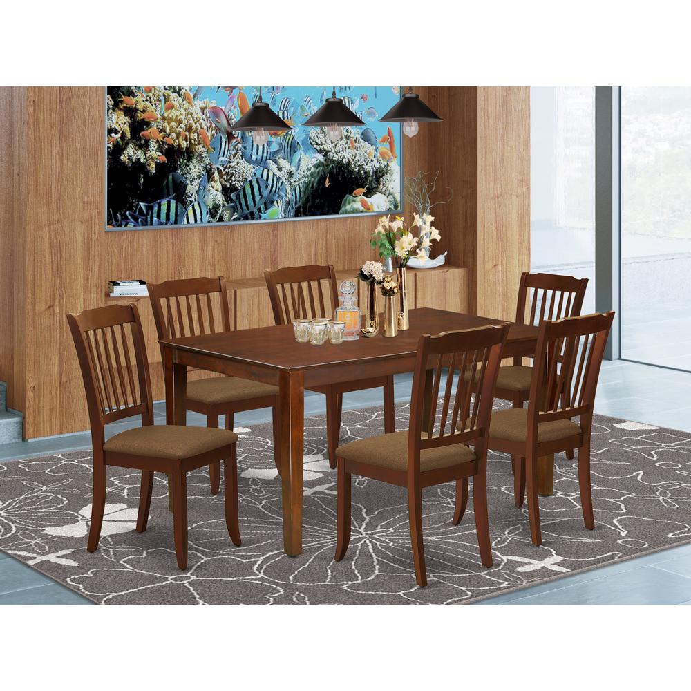 Dining Room Set Mahogany, CADA7-MAH-C. Picture 2