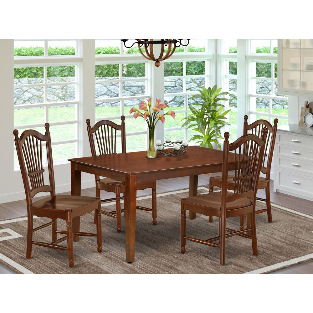 Dining Room Set Mahogany, CADO5-MAH-W. Picture 2