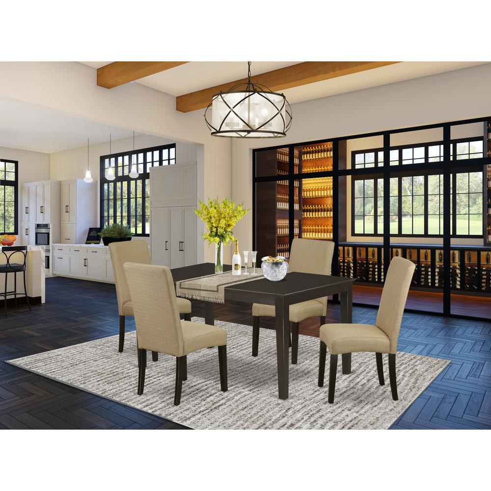 Dining Room Set Cappuccino, CADR5-CAP-03. Picture 2