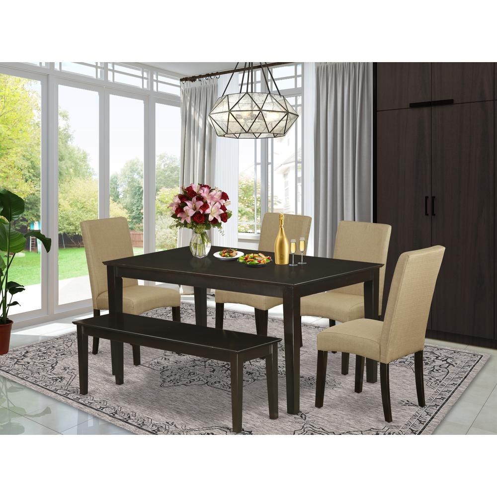 Dining Room Set Cappuccino, CADR6-CAP-03. Picture 2