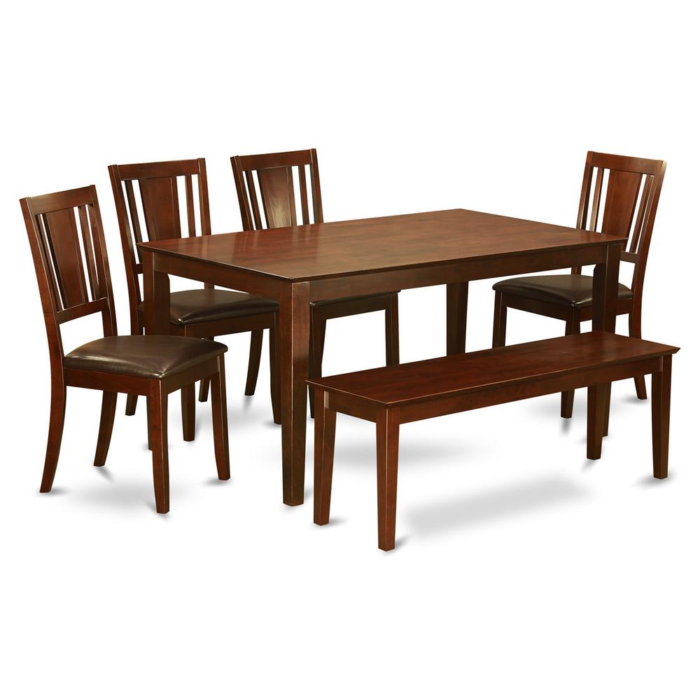 6  Pc  Kitchen  Table  with  bench-Kitchen  Table  and  4  Chairs  and  Bench. Picture 2