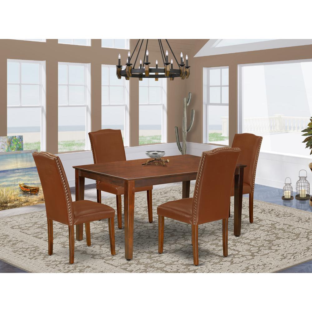 Dining Room Set Mahogany, CAEN5-MAH-66. Picture 2