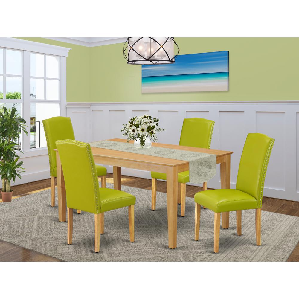 Dining Room Set Oak, CAEN5-OAK-51. Picture 2