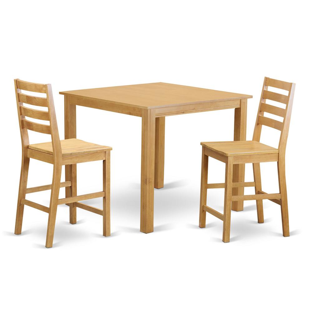 3  PC  pub  Table  set  -  counter  height  Table  and  2  Dining  Chairs.. Picture 2
