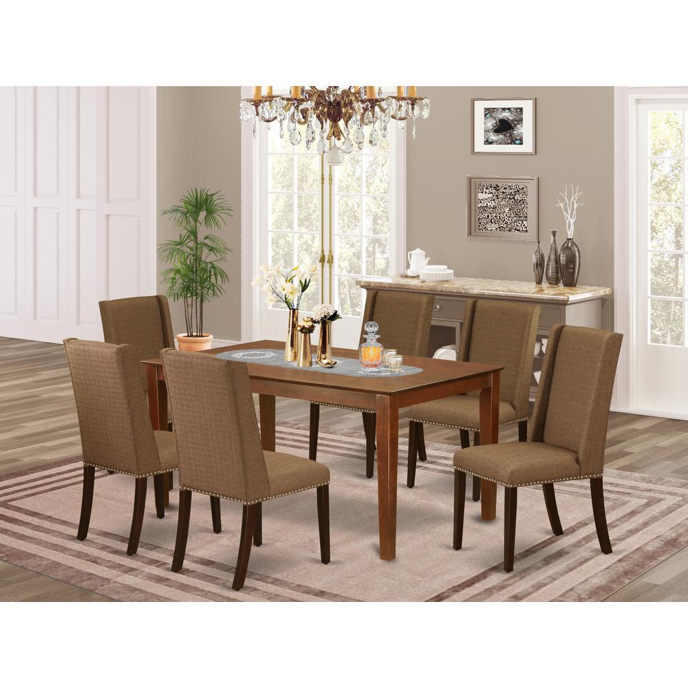 Dining Room Set Mahogany, CAFL7-MAH-18. Picture 2