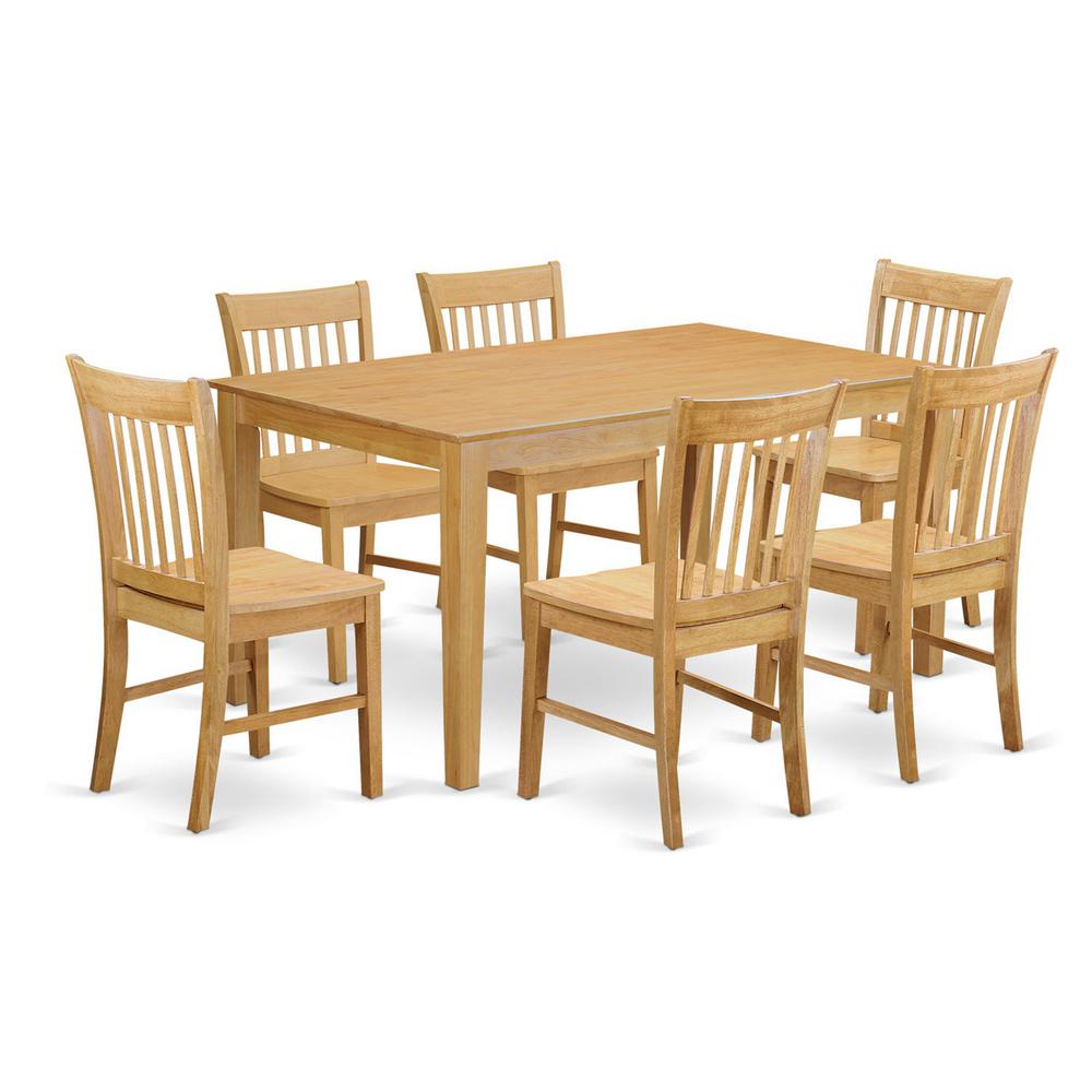 7  Pc  Dining  room  set-Dinette  Table  and  6  Dining  Chairs. Picture 1