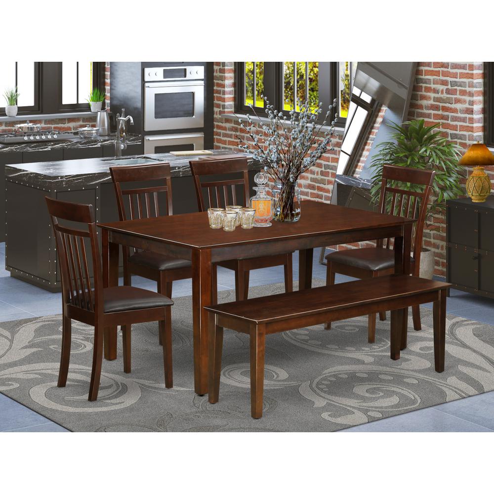 Dining Room Set Mahogany, CAP6S-MAH-LC. Picture 2