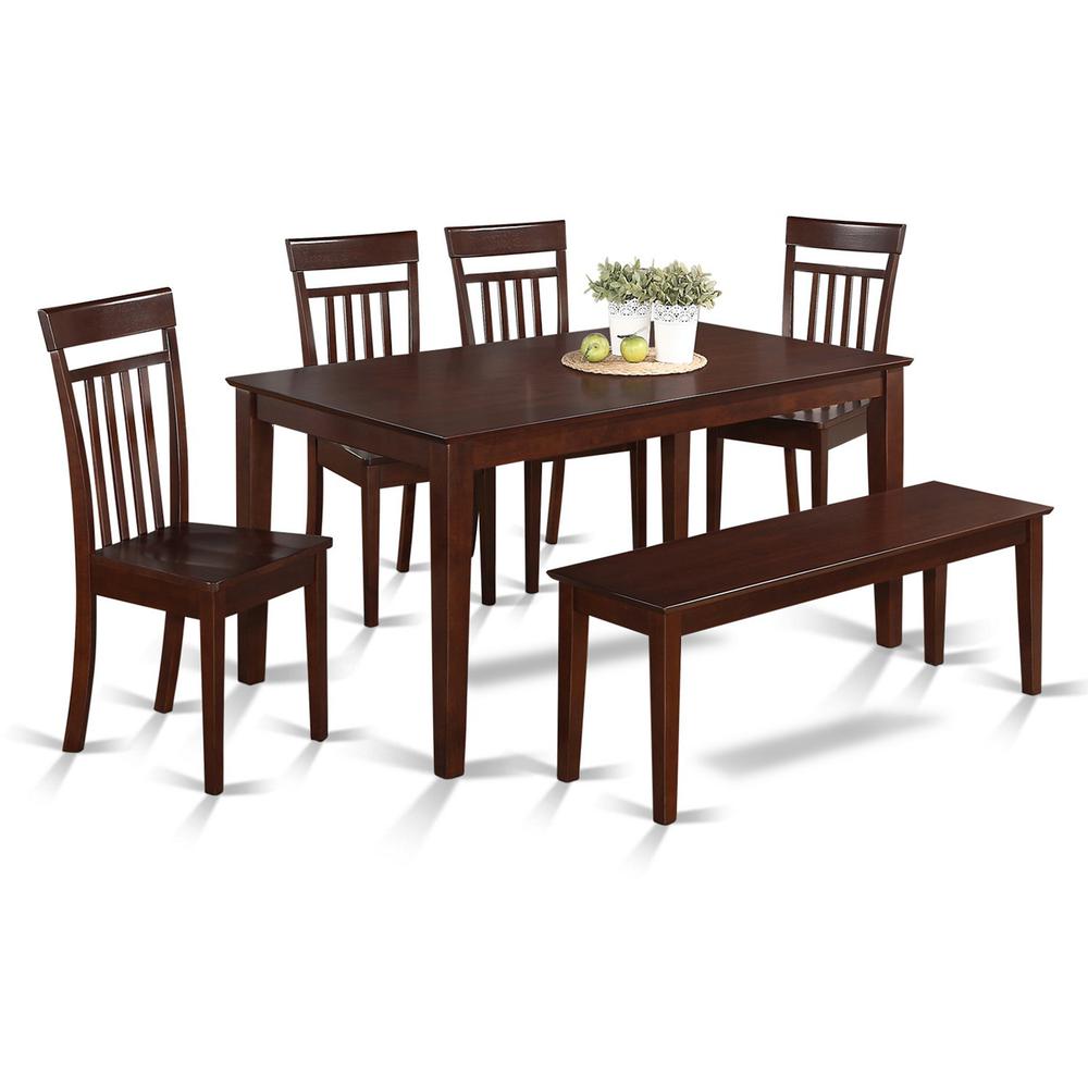 6  Pc  Kitchen  Table  with  bench  set  -  Table  and  4  Kitchen  Chairs  and  1  Bench. Picture 2