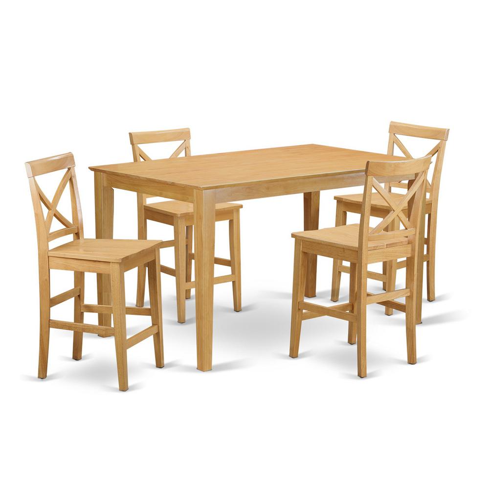 5  Pc  pub  Table  set  -  counter  height  Table  and  4  Kitchen  Chairs.. Picture 2
