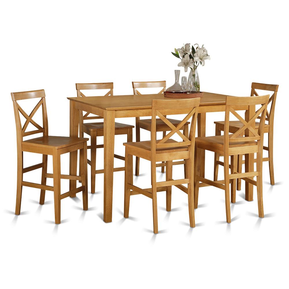 7  Pc  pub  Table  set-  Table  and  6  Kitchen  bar  stool. Picture 1