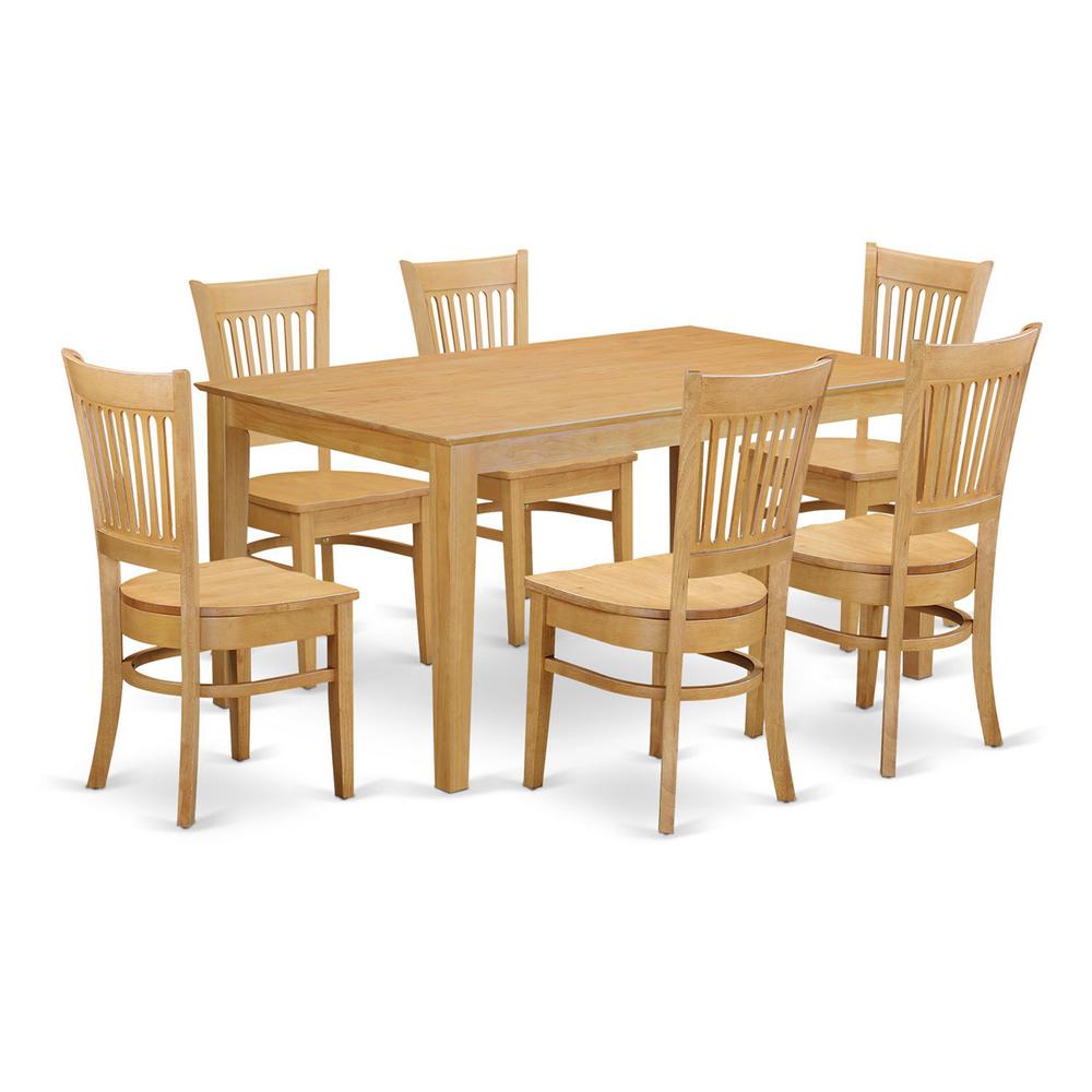 7  Pc  Dining  room  set  -  Dining  Table  and  6  Dining  Chairs. Picture 1