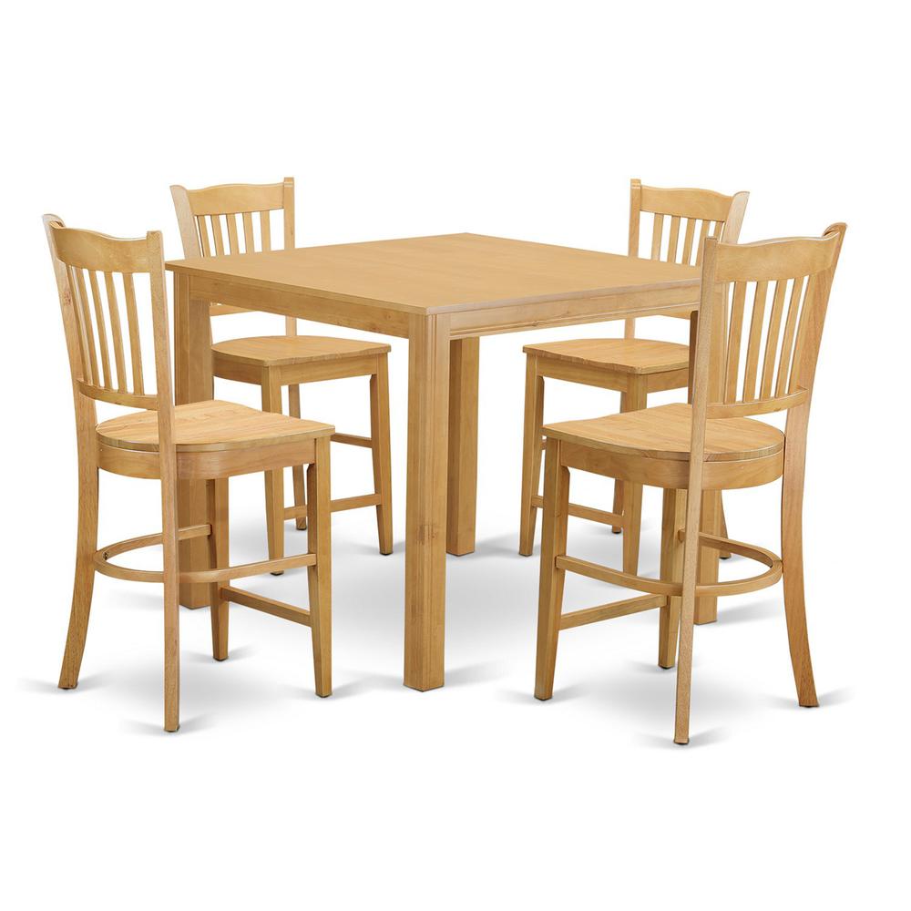5  Pc  counter  height  pub  set-pub  Table  and  4  Kitchen  bar  stool. Picture 1