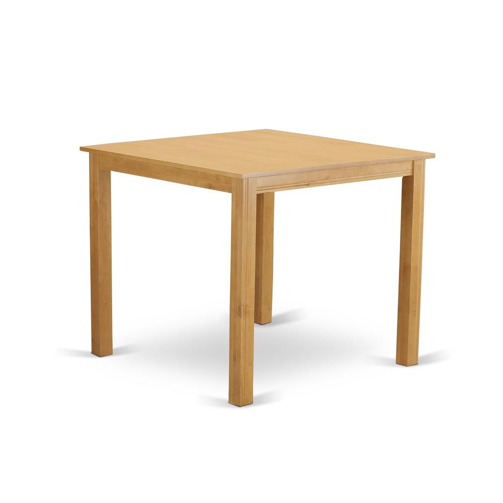 Café  Pub,  Counter  Height  Square  Table  -  Natural  Oak  Finish. Picture 2