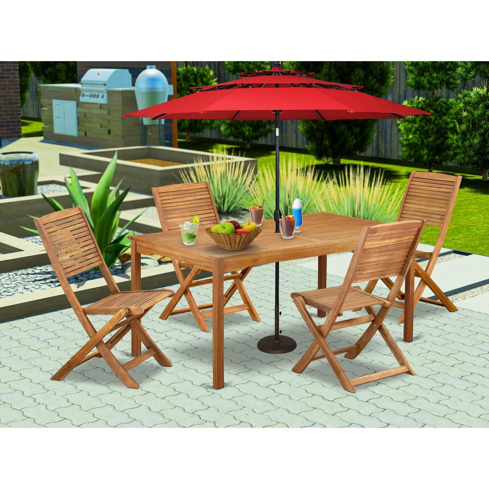 5 Piece Patio Garden Table Set. Picture 7