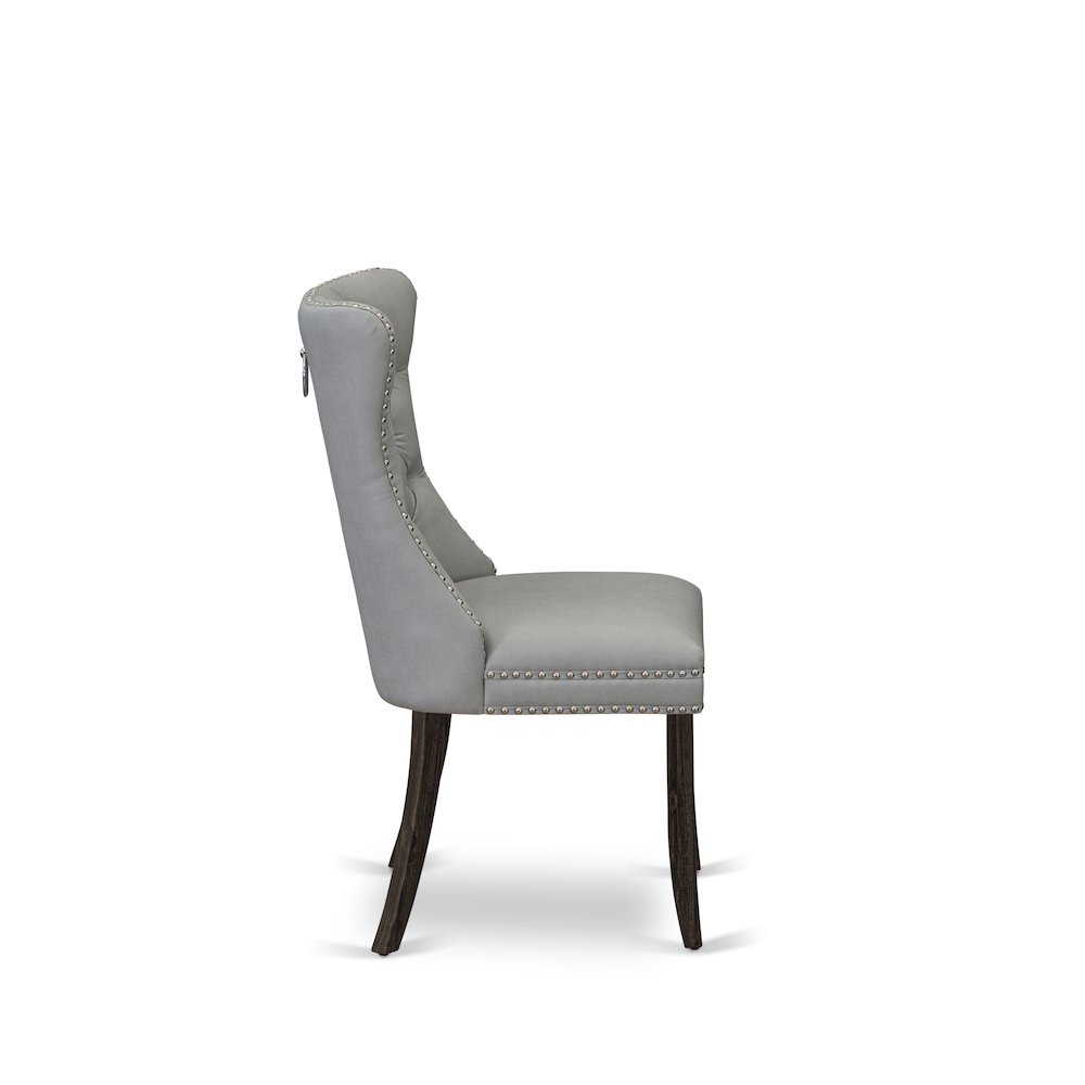 7 Piece Modern Dining Set Contains a Rectangle Rustic Wood Kitchen Table. Picture 12