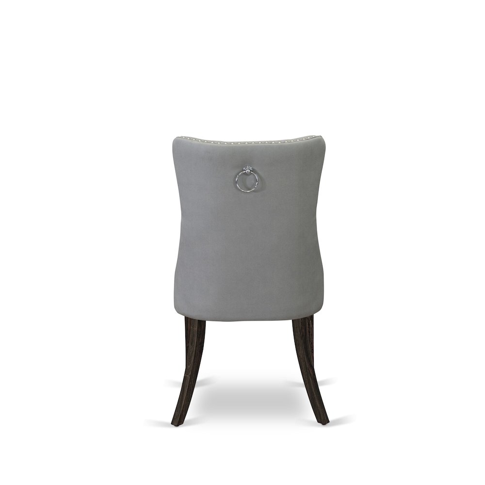 7 Piece Modern Dining Set Contains a Rectangle Rustic Wood Kitchen Table. Picture 14