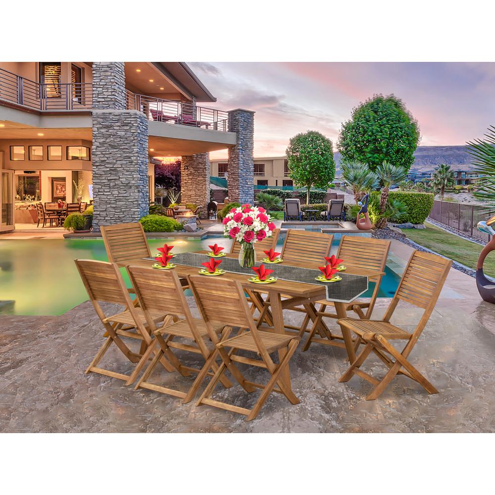 9 Piece Patio Garden Table Set. Picture 7