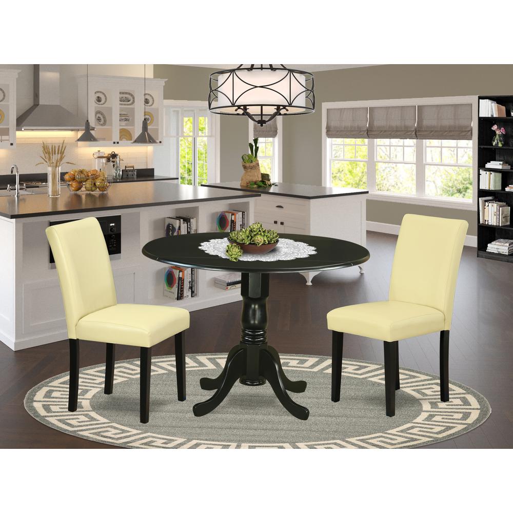 Dining Room Set Black, DLAB3-BLK-73. Picture 2