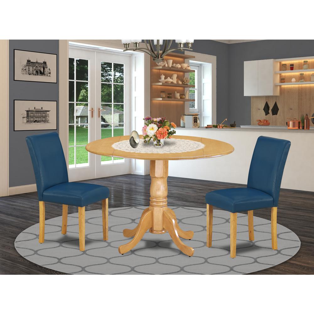 Dining Room Set Oak, DLAB3-OAK-55. Picture 2