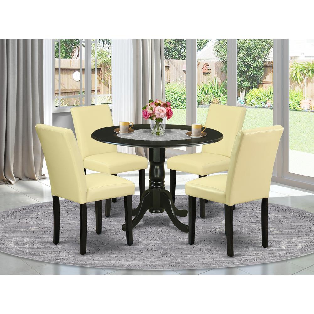 Dining Room Set Black, DLAB5-BLK-73. Picture 2