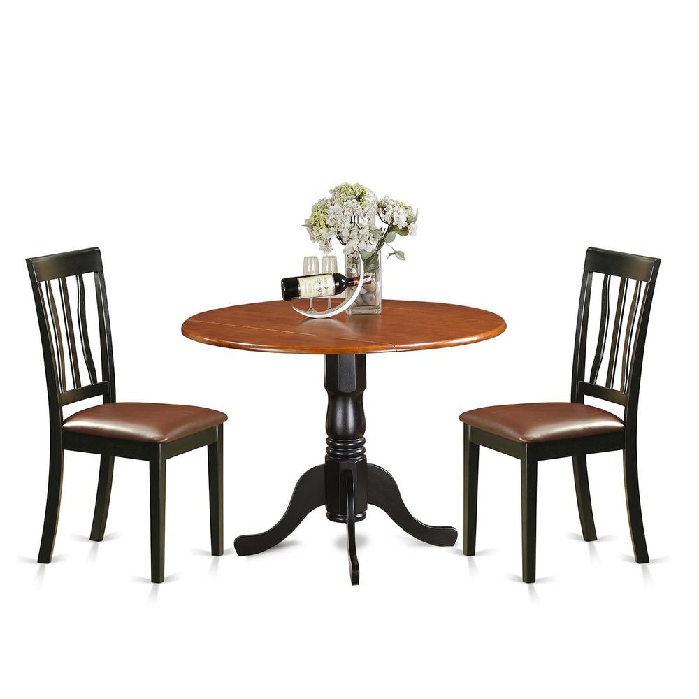 Dining  set  -  3  Pcs  with  2  Wood  Chairs. Picture 1
