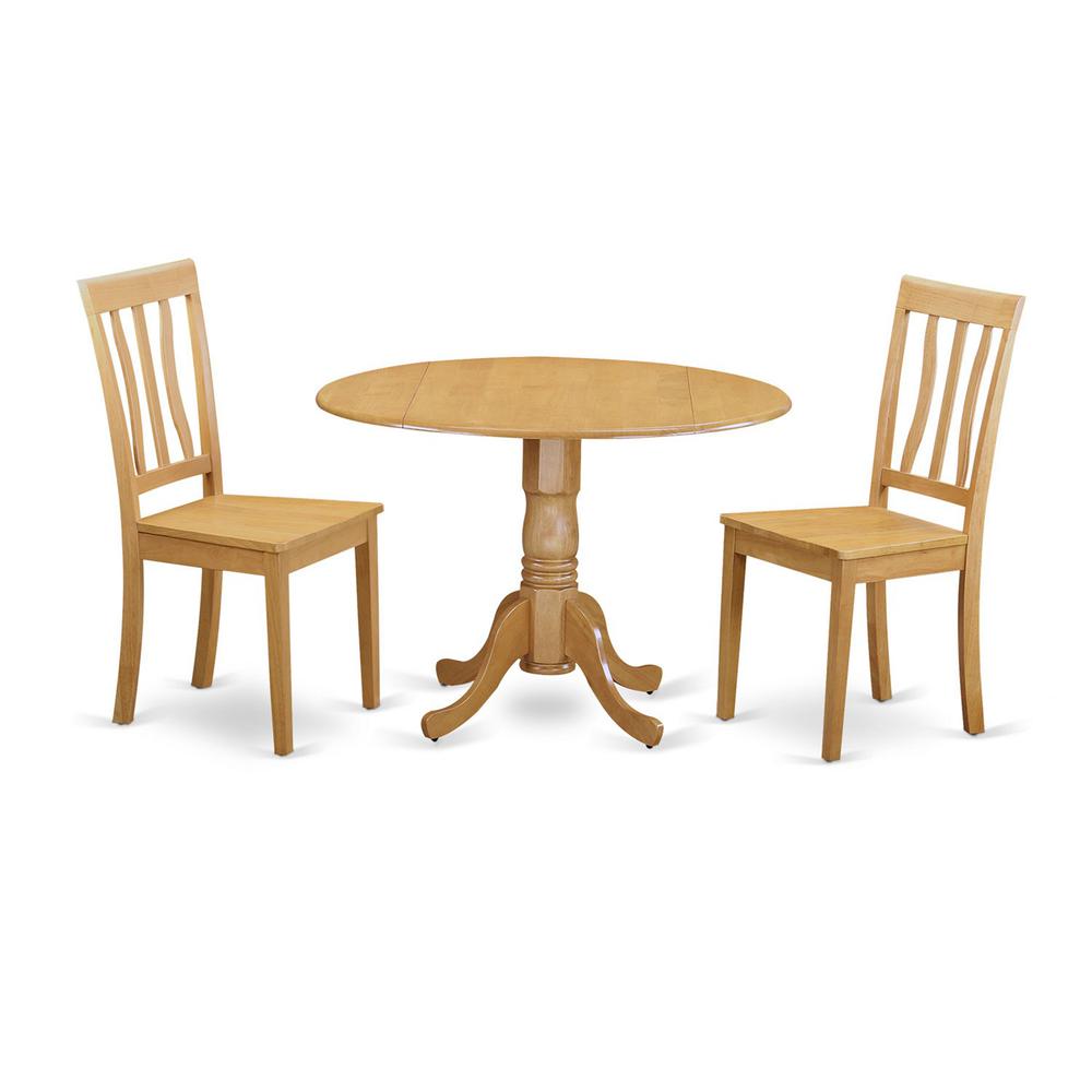 3  Pc  Dining  room  set  -  Kitchen  dinette  Table  and  2  Dining  Chairs. Picture 1